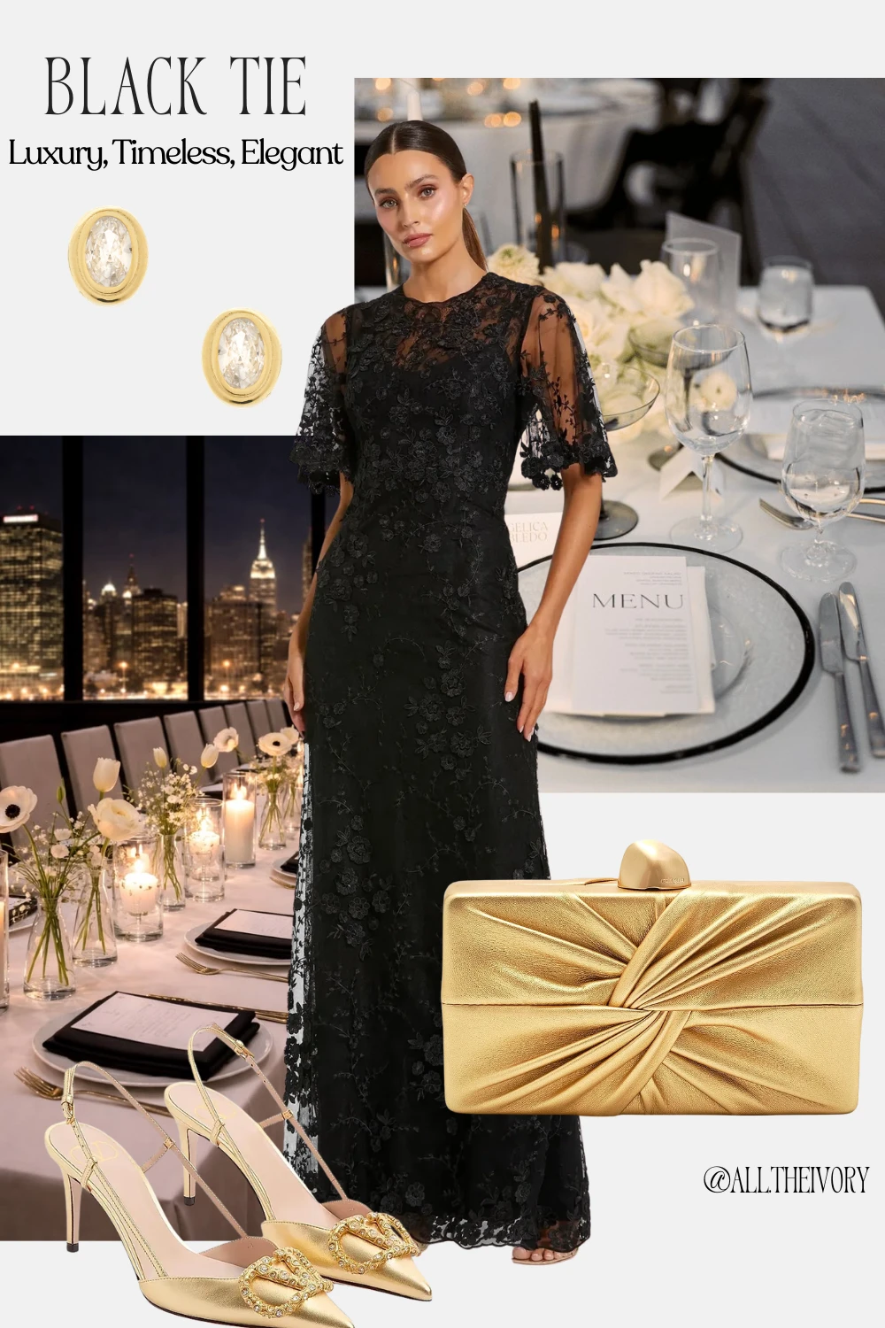 Mother of the Bride Black Tie