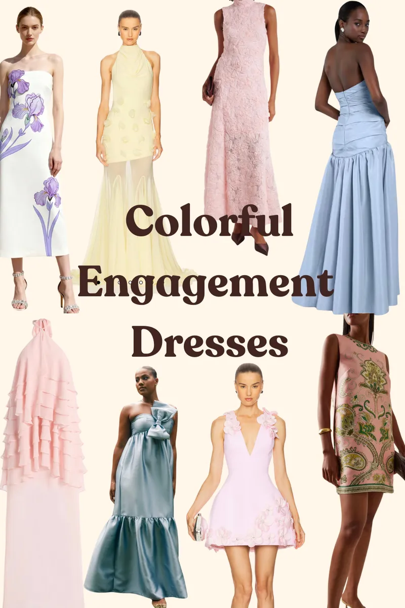 Colorful Engagement Dresses
