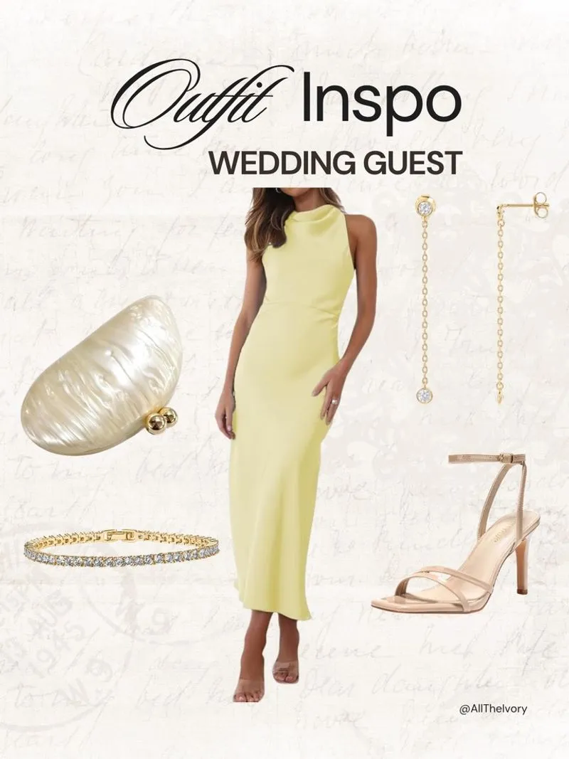 Yellow Amazon Wedding Guest
